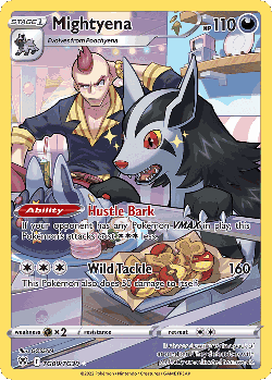 Mightyena Pokémon TCG card art