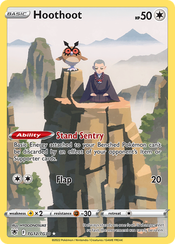 Hoothoot Pokémon TCG card art