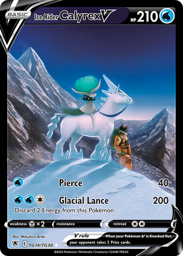 Ice Rider Calyrex V Pokémon TCG card art