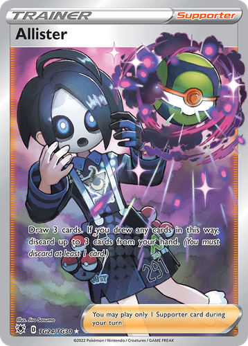 Allister Pokémon TCG card art