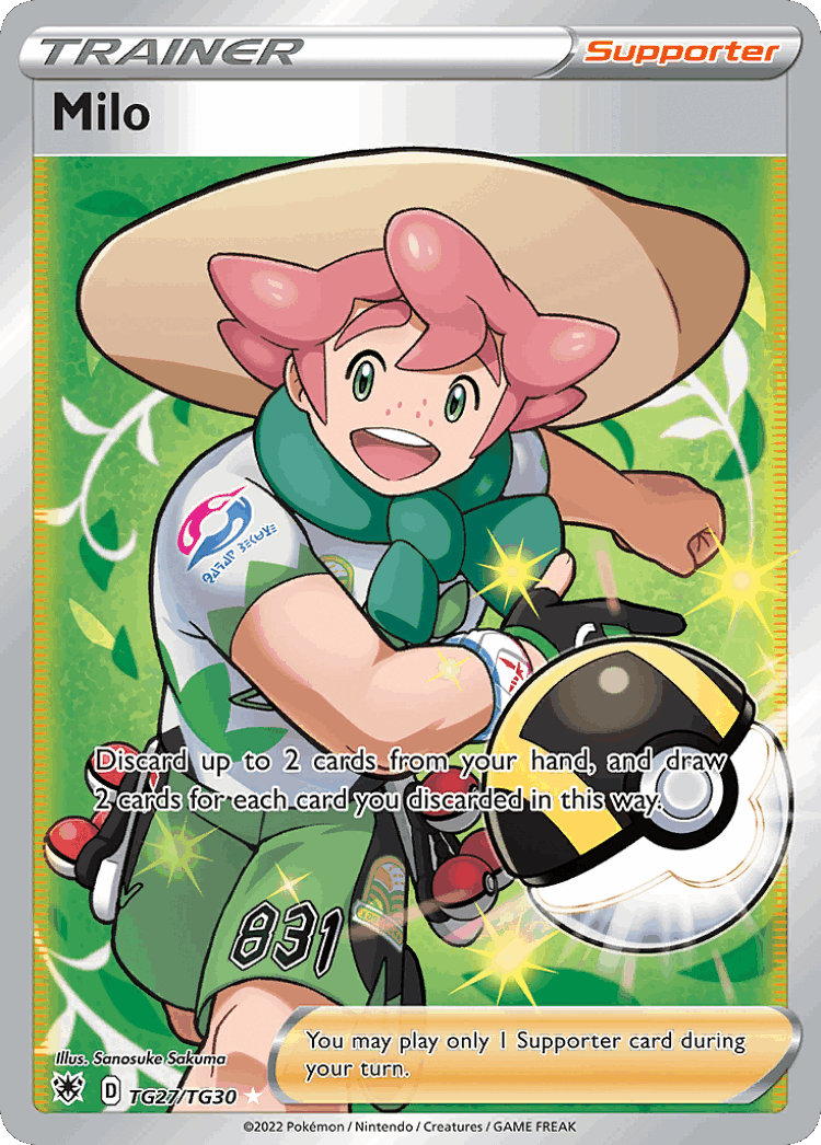 Milo #27 from Astral Radiance Trainer Gallery - Rare Ultra - Illustrated by Sanosuke Sakuma