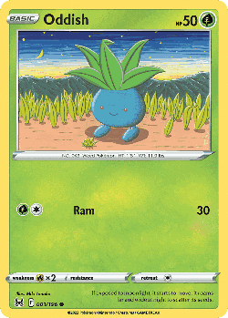 Oddish Pokémon TCG card art