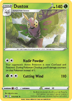 Dustox Pokémon TCG card art