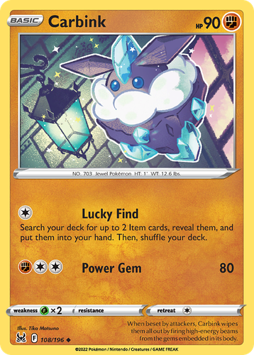 Carbink 108, Lost Origin