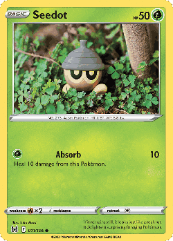Seedot Pokémon TCG card art