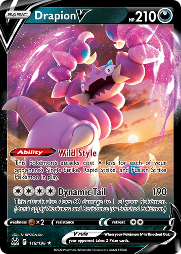 Drapion V 118, Lost Origin