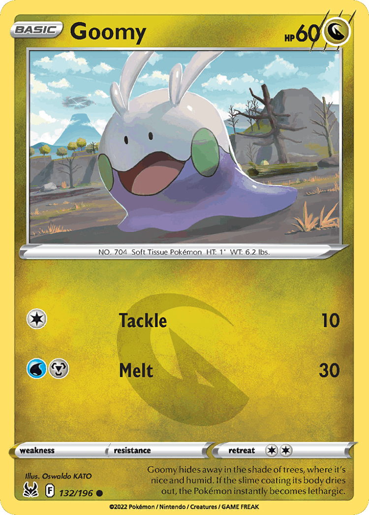 Goomy #132 from Lost Origin - Common - Illustrated by Oswaldo KATO