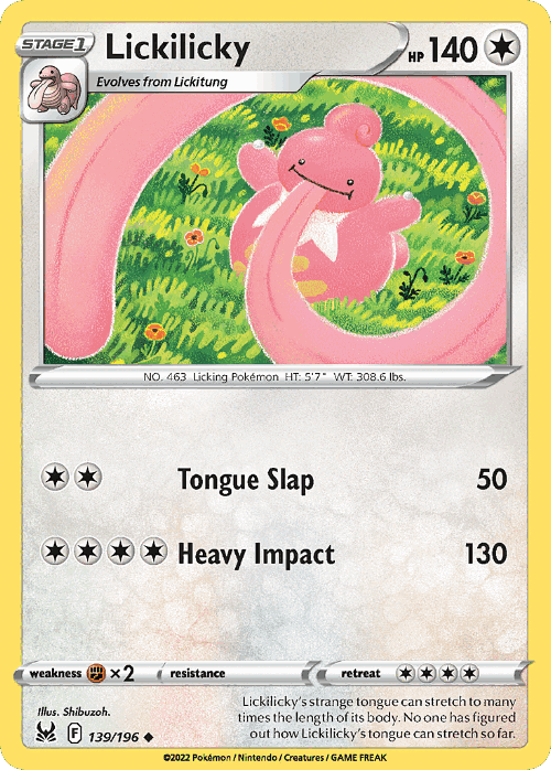 Lickilicky 139, Lost Origin