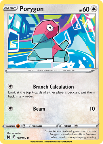 Porygon 140, Lost Origin
