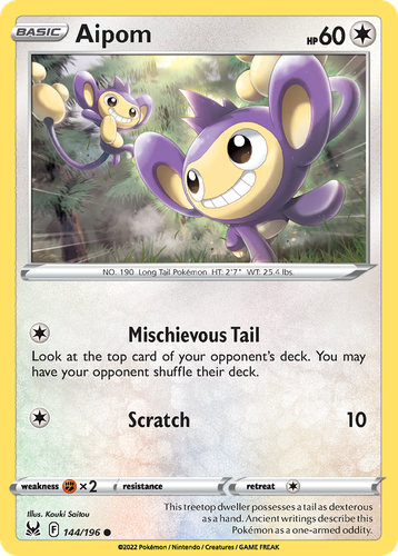 Aipom 144, Lost Origin