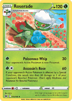 Roserade Pokémon TCG card art