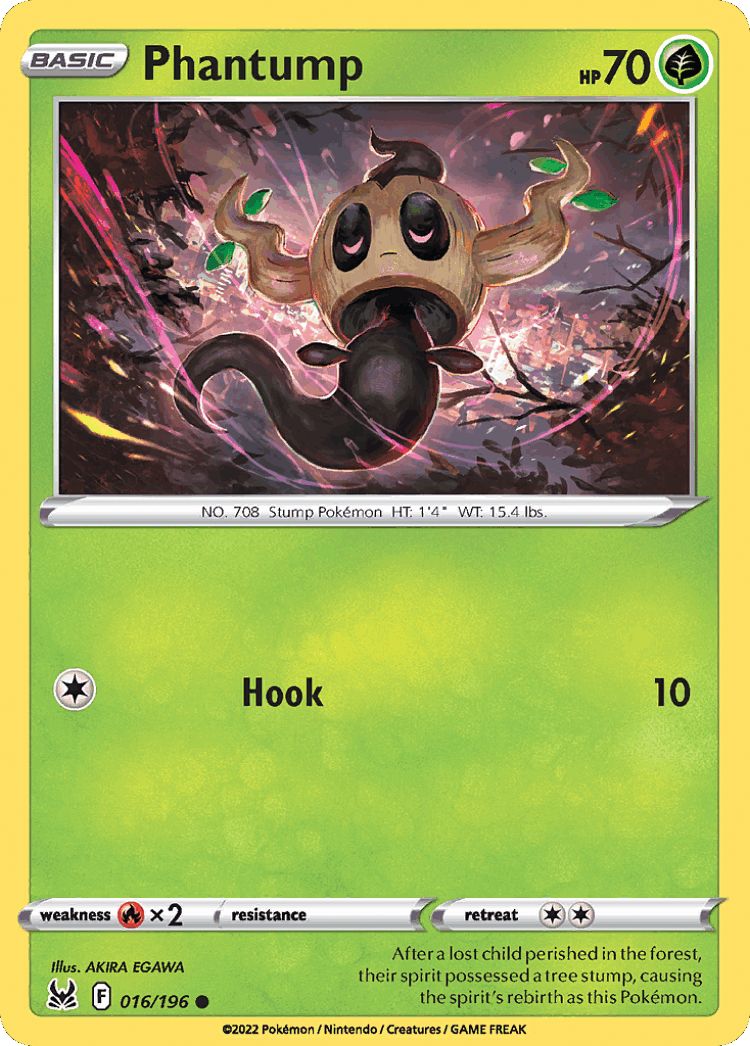 Phantump #16 from Lost Origin - Common - Illustrated by AKIRA EGAWA