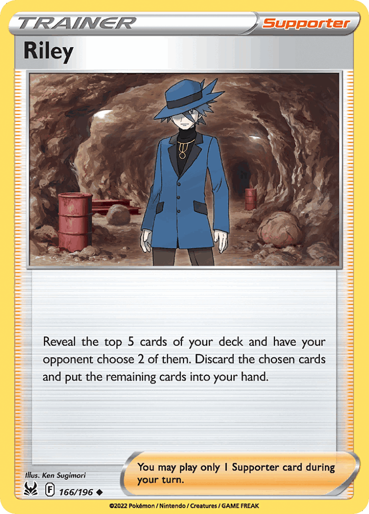 Riley #166 from Lost Origin - Uncommon - Illustrated by Ken Sugimori