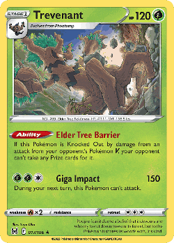 Trevenant Pokémon TCG card art