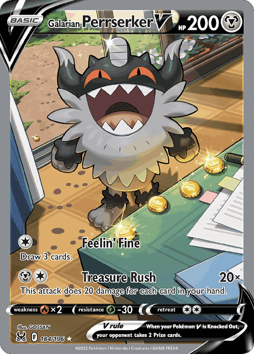 Galarian Perrserker V 184, Lost Origin