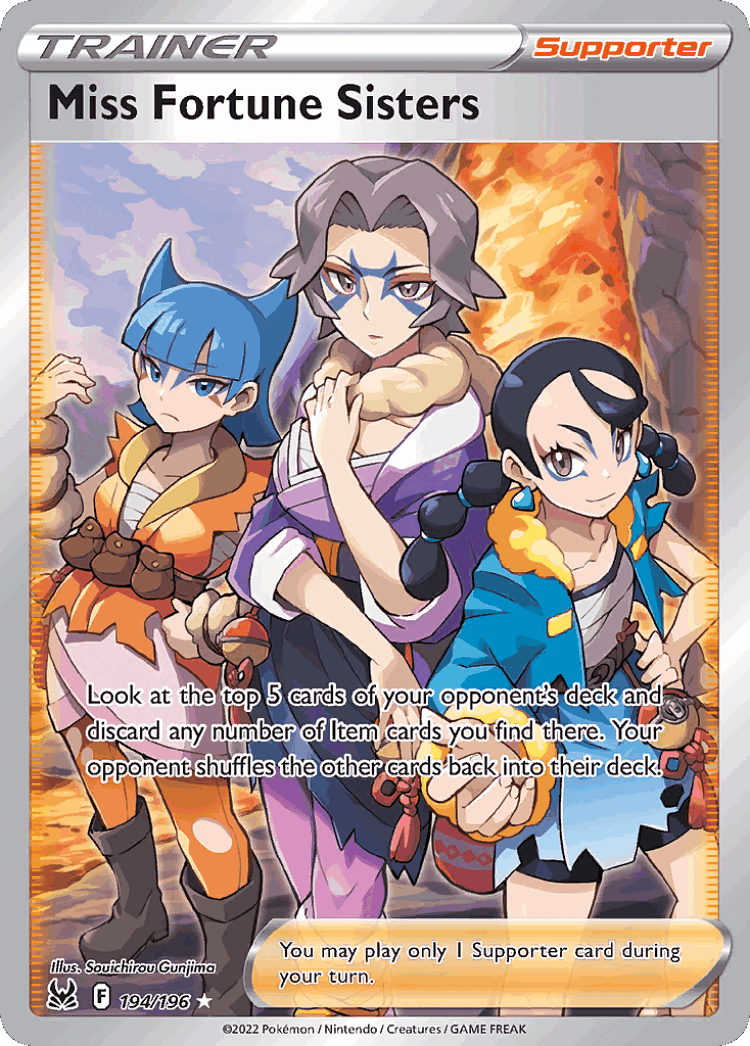 Miss Fortune Sisters #194 from Lost Origin - Rare Ultra - Illustrated by Souchirou Gunjima
