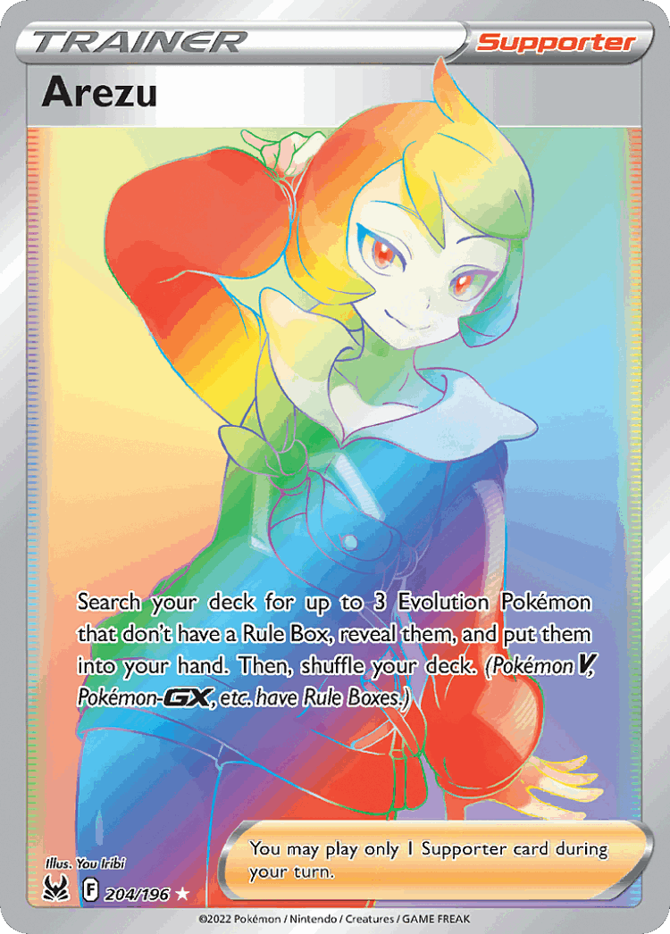 Arezu #204 from Lost Origin - Rare Rainbow - Illustrated by You Iribi