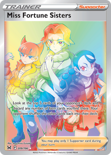 Miss Fortune Sisters #209 from Lost Origin - Rare Rainbow - Illustrated by Souchirou Gunjima