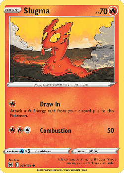 Slugma Pokémon TCG card art