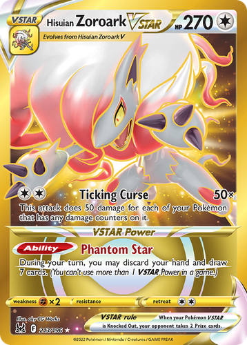 Hisuian Zoroark VSTAR 213, Lost Origin