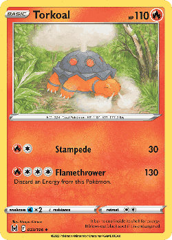 Torkoal Pokémon TCG card art