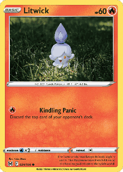 Litwick Pokémon TCG card art