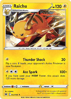 Raichu 53, Lost Origin