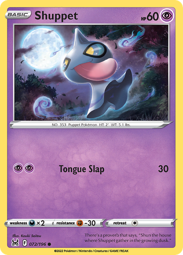 Shuppet 72, Lost Origin