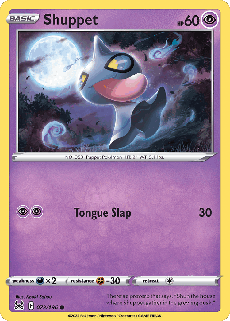 Shuppet #72 from Lost Origin - Common - Illustrated by Kouki Saitou
