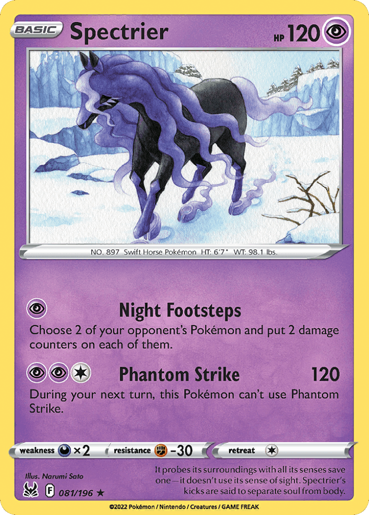 Spectrier #81 from Lost Origin - Rare Holo - Illustrated by Narumi Sato