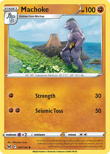 Machoke #87 from Lost Origin - Uncommon - Illustrated by Mitsuhiro Arita