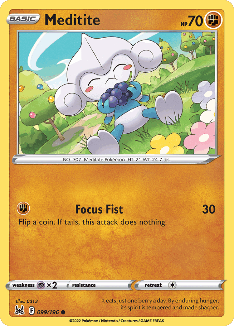 Meditite #99 from Lost Origin - Common - Illustrated by 0313