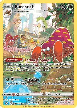 Parasect Pokémon TCG card art