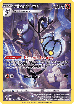 Chandelure Pokémon TCG card art