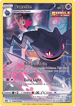 Banette Pokémon TCG card art