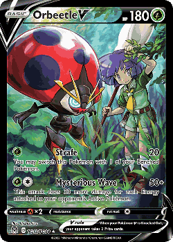 Orbeetle V Pokémon TCG card art