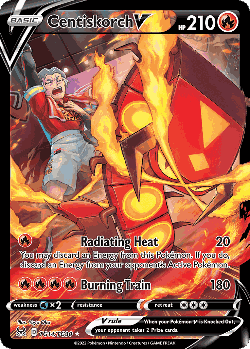 Centiskorch V Pokémon TCG card art
