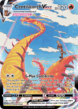Centiskorch VMAX Pokémon TCG card art