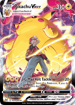 Pikachu VMAX Pokémon TCG card art