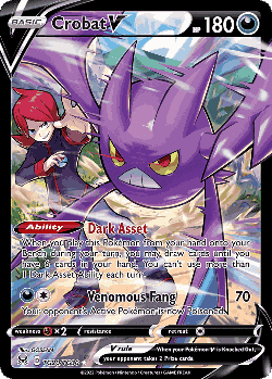 Crobat V Pokémon TCG card art