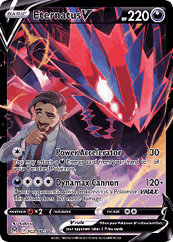 Eternatus V Pokémon TCG card art