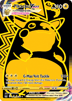 Pikachu VMAX card art