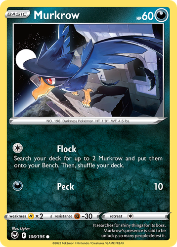 Murkrow 106, Silver Tempest