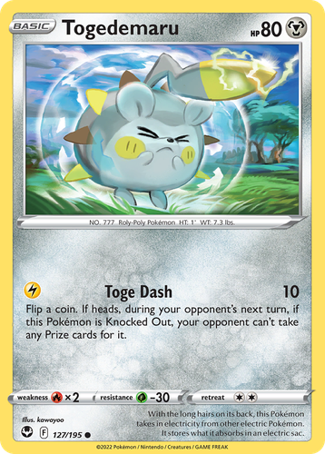 Togedemaru 127, Silver Tempest