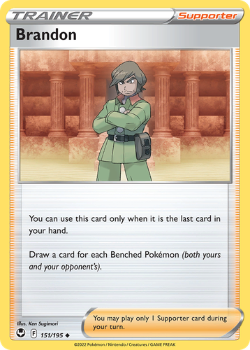 Brandon #151 from Silver Tempest - Uncommon - Illustrated by Ken Sugimori