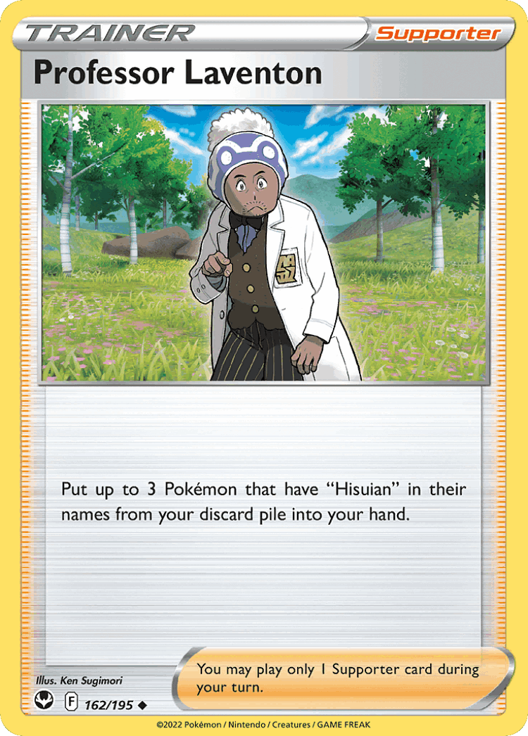 Professor Laventon #162 from Silver Tempest - Uncommon - Illustrated by Ken Sugimori