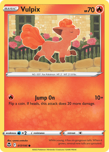 Vulpix Pokémon TCG card art