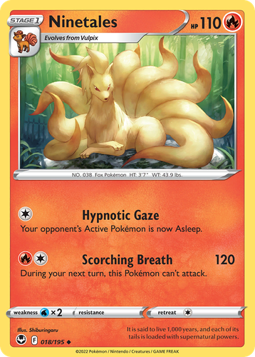 Ninetales Pokémon TCG card art