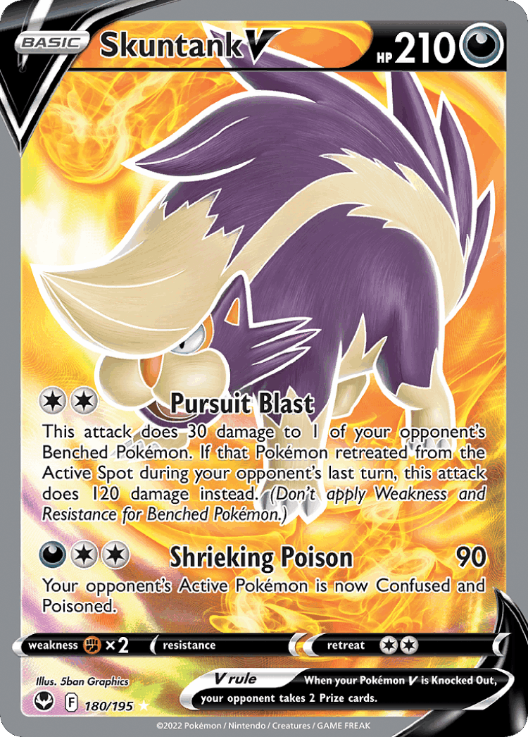 Skuntank V #180 from Silver Tempest - Rare Ultra - Illustrated by 5ban Graphics