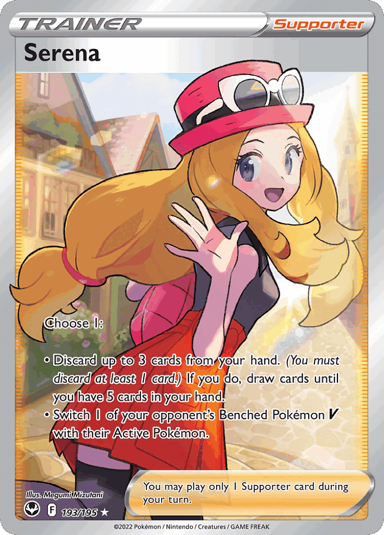 Serena #193 from Silver Tempest - Rare Ultra - Illustrated by Megumi Mizutani